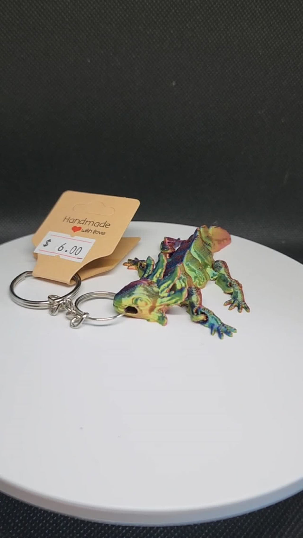 3D Printed Axolotl Keychains
