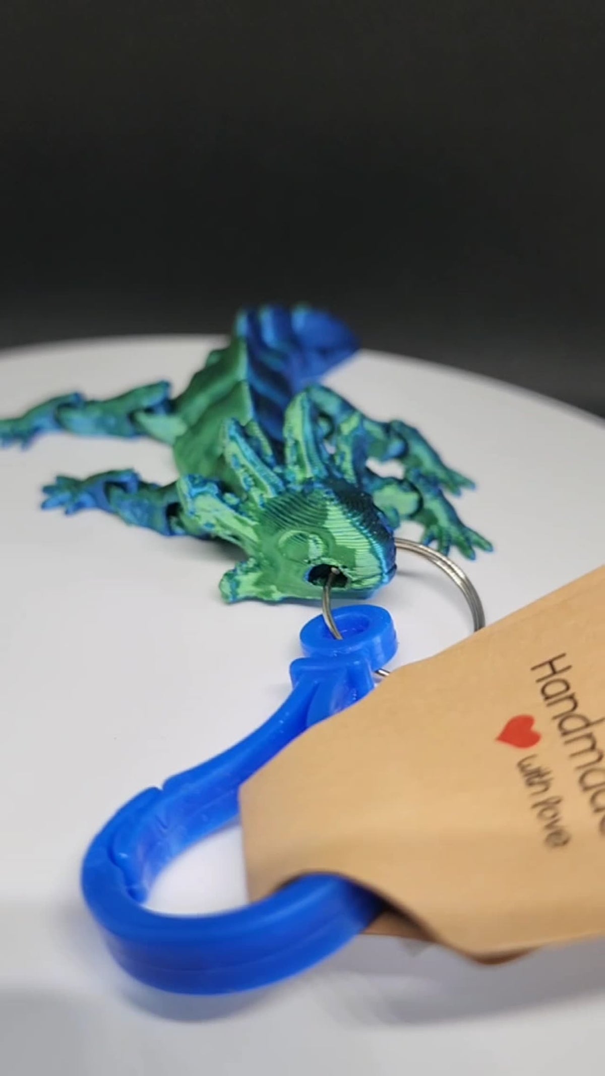3D Printed Axolotl Keychains