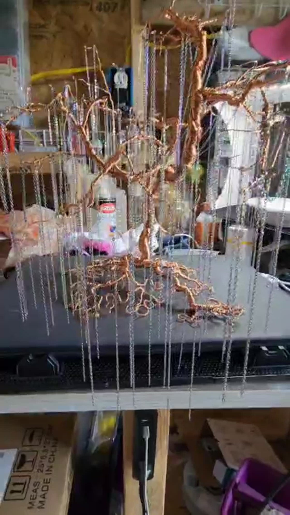 Large copper weeping willow tree handmade by B&B Creations - view 2
