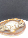 Wire-Wrapped Cabochon Dragon Bracelet